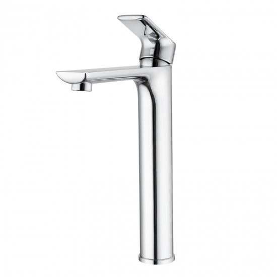 Solid Brass Chrome Tall Basin Mixer Tap Bathroom Basin Tap