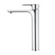 Solid Brass Chrome Tall Basin Mixer Tap Bathroom Basin Tap