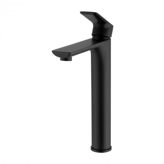 Euro Round Nero Matt Black Bathroom Basin Mixer Tap Black Tap