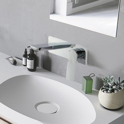 Rumia Chrome Bathtub Basin Wall Mixer With Spout Solid Brass Watermark Rumia Chrome Bathtub Basin Wall Mixer With Spout Solid Brass Watermark