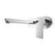 Chrome Bathtub/Basin Wall Mixer With Spout Wall Mounted