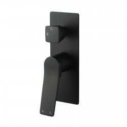 Rumia Shower Wall Mixer With Diverter Matt Black Rumia Shower Wall Mixer With Diverter Matt Black