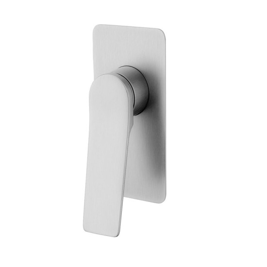 Rumia Brushed Nickel Solid Brass Shower/Bath Wall Mixer Wall Mounted Rumia Brushed Nickel Solid Brass Shower/Bath Wall Mixer Wall Mounted