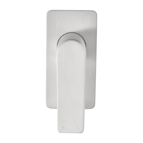 Rumia Brushed Nickel Solid Brass Shower/Bath Wall Mixer Wall Mounted Rumia Brushed Nickel Solid Brass Shower/Bath Wall Mixer Wall Mounted