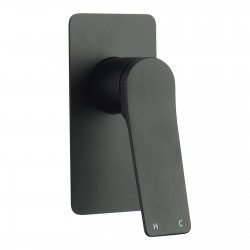 Rumia Shower Wall Mixer Solid Brass Watermark Matt Black Rumia Shower Wall Mixer Solid Brass Watermark Matt Black