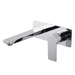 Chrome Bathtub/Basin Wall Mixer With Spout Wall Mounted Color Up Extend Chrome Bathtub/Basin Wall Mixer With Spout Wall Mounted Color Up Extend