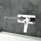 Chrome Wall Mounted Bathtub/Basin Wall Mixer With Spout Tap