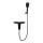 Matte Black External  Shower/Bath Wall Mixers Tapware with ABS Handheld Spray-FA0168B+HHS-S2-B 