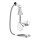 Chrome 360° Swivel  Pull-out Spout Basin Mixer Tap