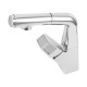 Chrome 360° Swivel  Pull-out Spout Basin Mixer Tap