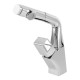 Chrome 360° Swivel  Pull-out Spout Basin Mixer Tap