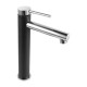 Black&Chrome Pin Lever Tall Basin Mixer Tap