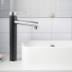 Black&Chrome Pin Lever Tall Basin Mixer Tap