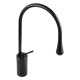 Solid Brass Black 360° Swivel Spout Tall Basin Mixer Tap