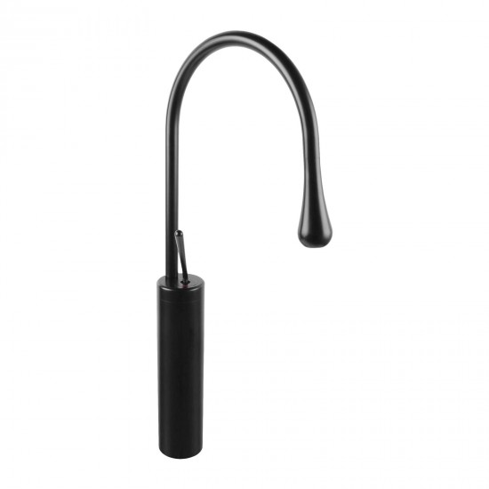 Solid Brass Matte Black 360° Swivel Spout Tall Basin Mixer Tap