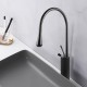 Solid Brass Matte Black 360° Swivel Spout Tall Basin Mixer Tap