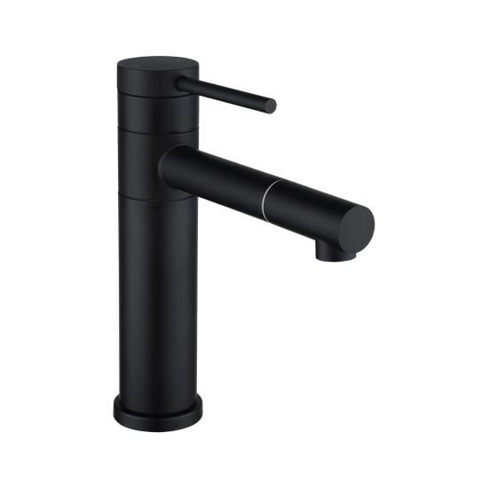 Bathroom Matte Black Basin Mixer Tap Swivel Nozzle Faucet Stainless Steel Bathroom Matte Black Basin Mixer Tap Swivel Nozzle Faucet Stainless Steel