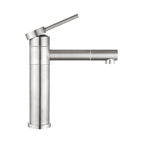 Bathroom Brushed Nickel Basin Mixer Tap Swivel Nozzle Faucet Stainless Steel Bathroom Brushed Nickel Basin Mixer Tap Swivel Nozzle Faucet Stainless Steel