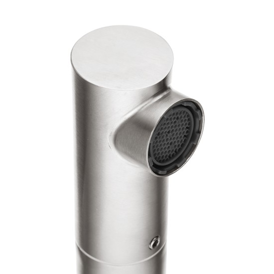 Bathroom Brushed Nickel Basin Mixer Tap Swivel Nozzle Faucet Stainless Steel Bathroom Brushed Nickel Basin Mixer Tap Swivel Nozzle Faucet Stainless Steel