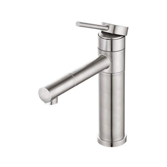 Bathroom Brushed Nickel Basin Mixer Tap Swivel Nozzle Faucet Stainless Steel Bathroom Brushed Nickel Basin Mixer Tap Swivel Nozzle Faucet Stainless Steel
