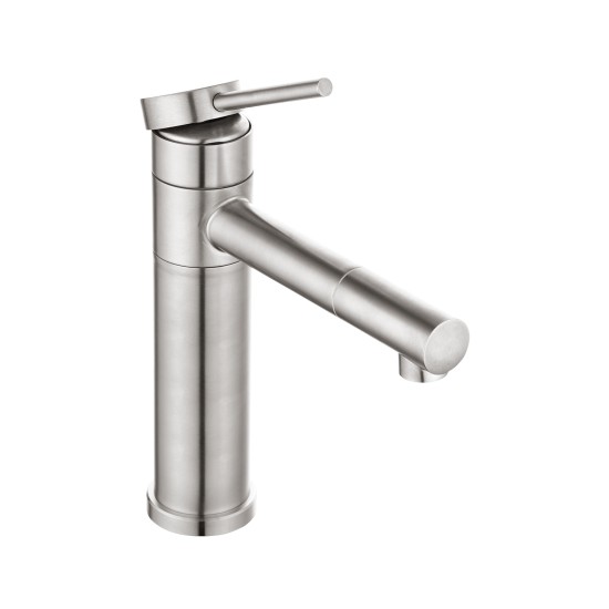 Bathroom Brushed Nickel Basin Mixer Tap Swivel Nozzle Faucet Stainless Steel Bathroom Brushed Nickel Basin Mixer Tap Swivel Nozzle Faucet Stainless Steel