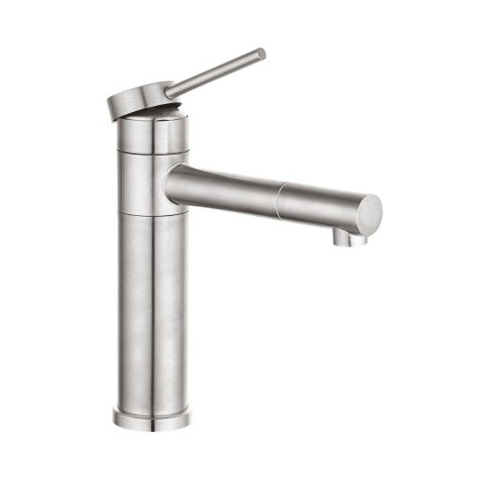 Bathroom Brushed Nickel Basin Mixer Tap Swivel Nozzle Faucet Stainless Steel Bathroom Brushed Nickel Basin Mixer Tap Swivel Nozzle Faucet Stainless Steel