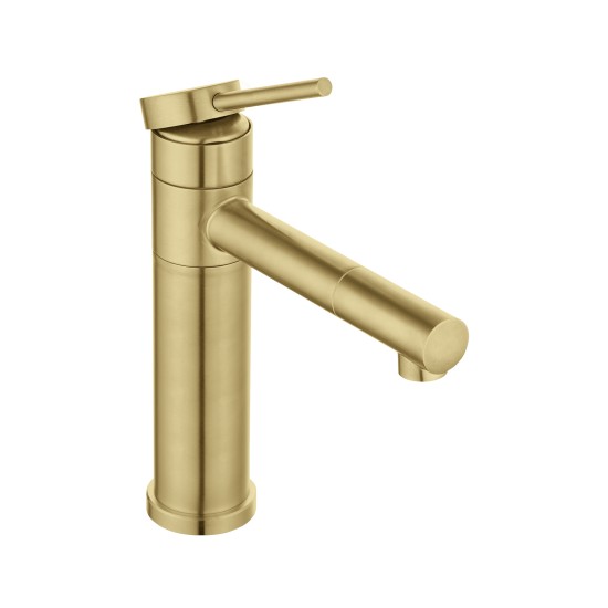 Bathroom Brushed Yellow Gold Basin Mixer Tap Swivel Nozzle Faucet Stainless Steel Bathroom Brushed Yellow Gold Basin Mixer Tap Swivel Nozzle Faucet Stainless Steel