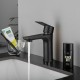 Stainless Steel Bathroom Sink Vanity Basin Mixer Tap Counter Top Faucet Matte Black Stainless Steel Bathroom Sink Vanity Basin Mixer Tap Counter Top Faucet Matte Black