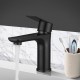 Stainless Steel Bathroom Sink Vanity Basin Mixer Tap Counter Top Faucet Matte Black Stainless Steel Bathroom Sink Vanity Basin Mixer Tap Counter Top Faucet Matte Black
