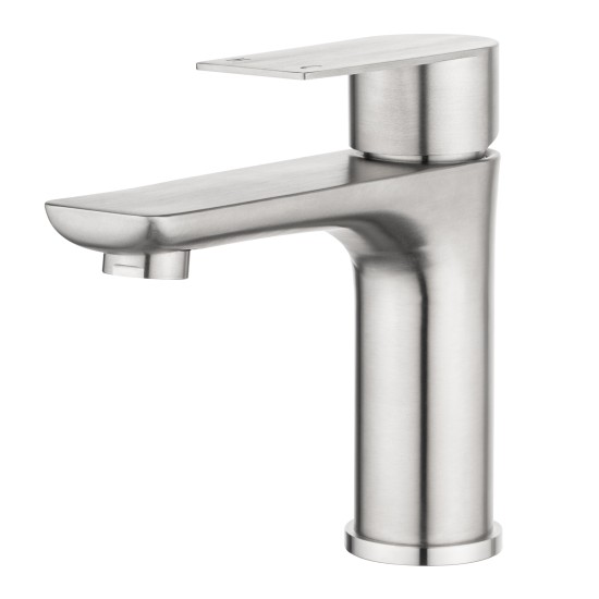 Stainless Steel Bathroom Sink Vanity Basin Mixer Tap Counter Top Faucet Brushed Nickel Stainless Steel Bathroom Sink Vanity Basin Mixer Tap Counter Top Faucet Brushed Nickel
