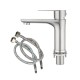 Stainless Steel Bathroom Sink Vanity Basin Mixer Tap Counter Top Faucet Brushed Nickel Stainless Steel Bathroom Sink Vanity Basin Mixer Tap Counter Top Faucet Brushed Nickel
