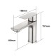 Stainless Steel Bathroom Sink Vanity Basin Mixer Tap Counter Top Faucet Brushed Nickel Stainless Steel Bathroom Sink Vanity Basin Mixer Tap Counter Top Faucet Brushed Nickel