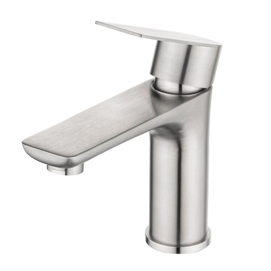 Stainless Steel Bathroom Sink Vanity Basin Mixer Tap Counter Top Faucet Brushed Nickel Stainless Steel Bathroom Sink Vanity Basin Mixer Tap Counter Top Faucet Brushed Nickel