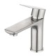Stainless Steel Bathroom Sink Vanity Basin Mixer Tap Counter Top Faucet Brushed Nickel Stainless Steel Bathroom Sink Vanity Basin Mixer Tap Counter Top Faucet Brushed Nickel