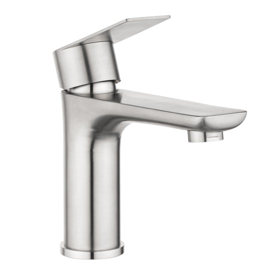 Stainless Steel Bathroom Sink Vanity Basin Mixer Tap Counter Top Faucet Brushed Nickel Stainless Steel Bathroom Sink Vanity Basin Mixer Tap Counter Top Faucet Brushed Nickel