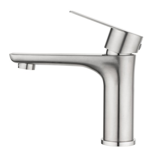 Stainless Steel Bathroom Sink Vanity Basin Mixer Tap Counter Top Faucet Brushed Nickel Stainless Steel Bathroom Sink Vanity Basin Mixer Tap Counter Top Faucet Brushed Nickel