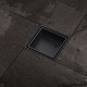 115mm Brass Black Smart Tile Insert Square Floor Waste 90mm Outlet