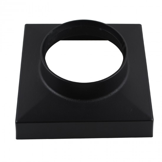 115mm Brass Black Smart Tile Insert Square Floor Waste 90mm Outlet