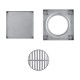 Chrome Shower Grate Floor Waste Drain Smart Insert Tile 120*120mm