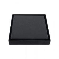 120*120mm Black Shower Grate Floor Waste Drain Smart Insert Tile 120*120mm Black Shower Grate Floor Waste Drain Smart Insert Tile