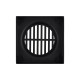 118*118mm Black Shower Grate Floor Waste Drain Smart Insert Tile