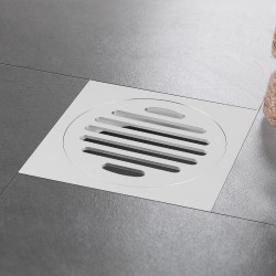 110x110mm Square Chrome Brass Floor Waste Shower Grate Drain Outlet 100mm 110x110mm Square Chrome Brass Floor Waste Shower Grate Drain Outlet 100mm