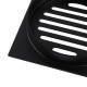 110x110mm Square Black Brass Floor Waste Shower Grate Drain Outlet 100mm