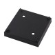 115mm Square Black Smart Tile Insert Floor Waste Brass 100mm Outlet