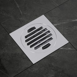 100x100mm Square Chrome Brass Floor Waste Shower Grate Drain Outlet 80mm 100x100mm Square Chrome Brass Floor Waste Shower Grate Drain Outlet 80mm