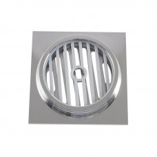 100x100mm Square Chrome Brass Floor Waste Shower Grate Drain Outlet 80..