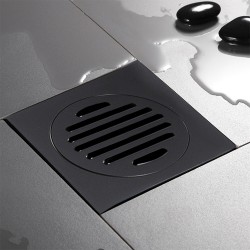 100x100mm Square Black Brass Floor Waste Shower Grate Drain Outlet 80mm 100x100mm Square Black Brass Floor Waste Shower Grate Drain Outlet 80mm