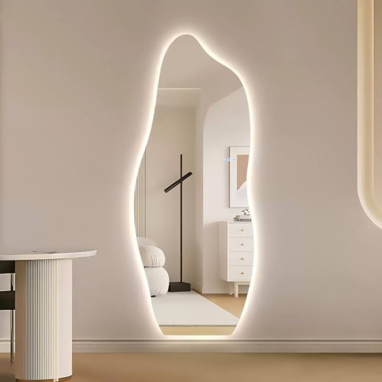 1800x800mm Irregular Backlit Frameless Wall-mounted LED Full Length Mirror with Motion Sensor 1800x800mm Irregular Backlit Frameless Wall-mounted LED Full Length Mirror with Motion Sensor