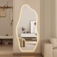 1800x800mm Irregular Backlit Frameless Wall-mounted LED Full Length Mirror with Motion Sensor 1800x800mm Irregular Backlit Frameless Wall-mounted LED Full Length Mirror with Motion Sensor