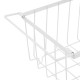 4 Pack Stackable Freezer Storage Baskets Carbon Steel Organizer Bins with Handles